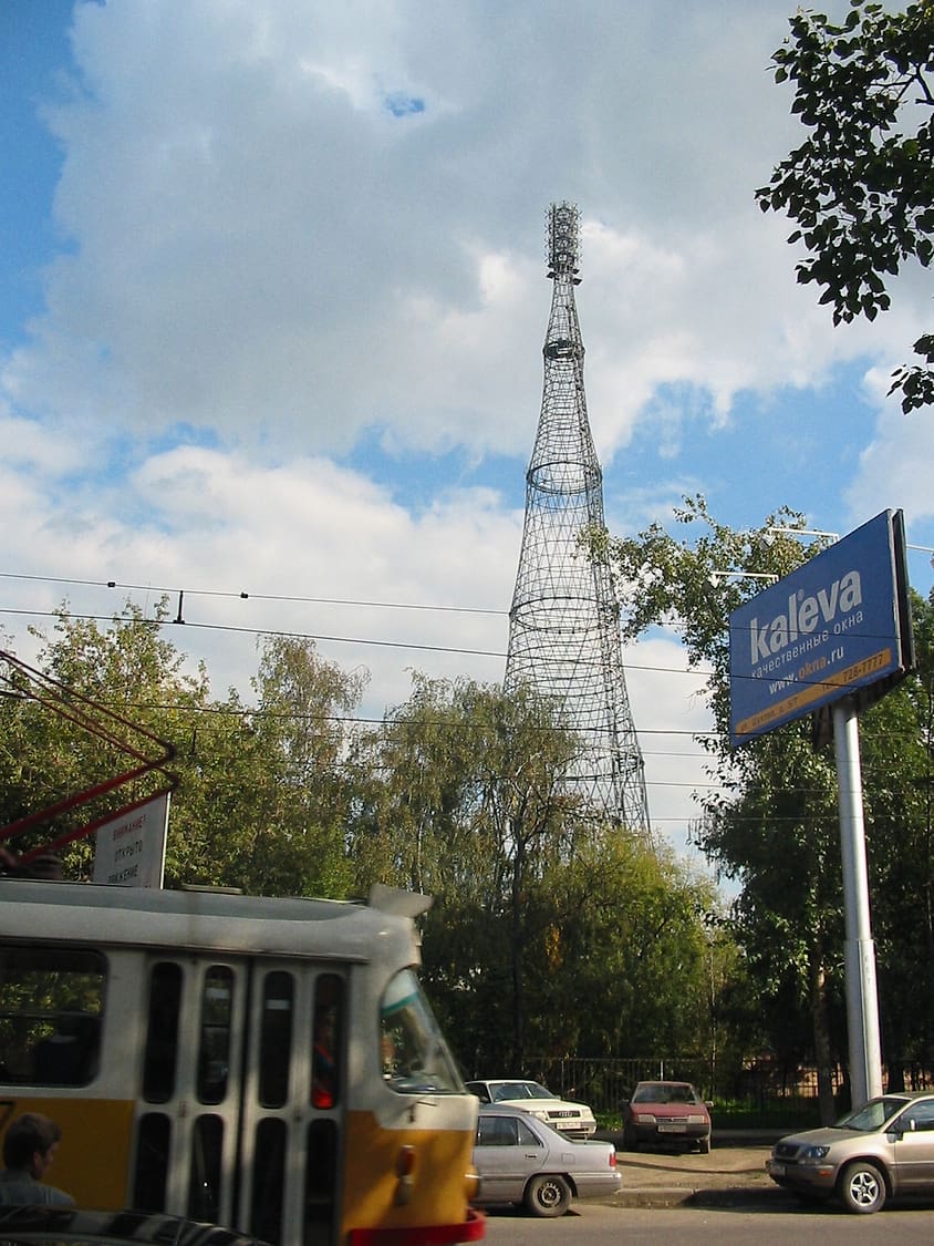 Шуховская башня в Москве — сетчатая гиперболоидная конструкция, ранний пример бионики