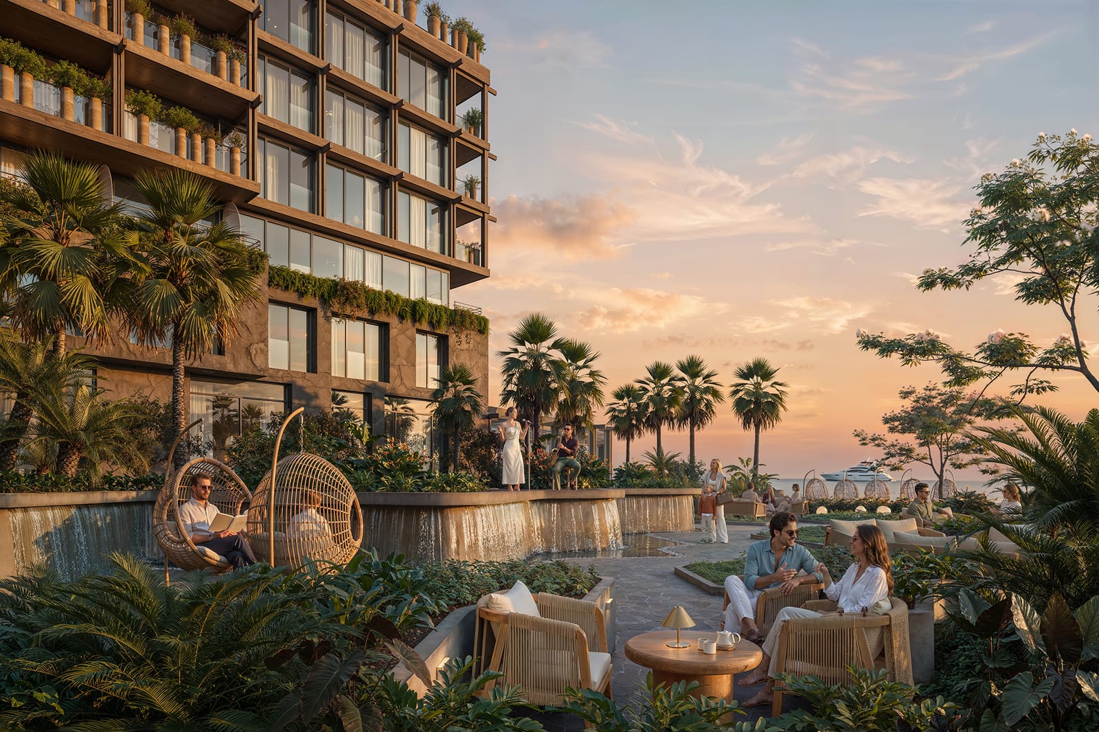 Sialia Resort 5* в Сочи — терраса с видом на море