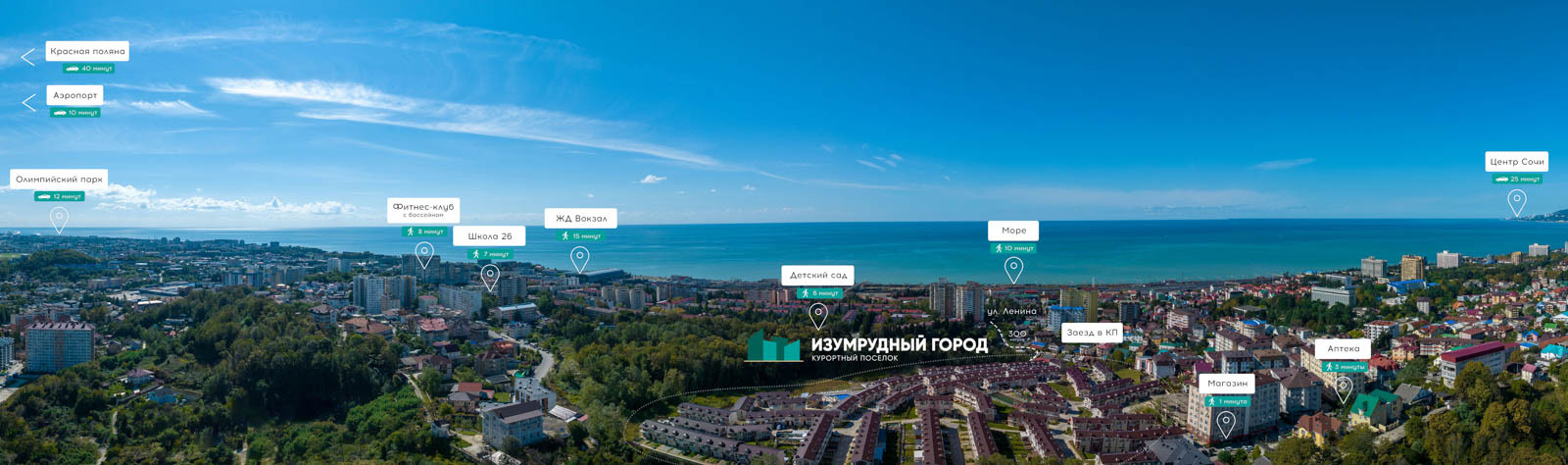 КП Изумрудный город — жилой комплекс в Адлер, Сочи — фото 9