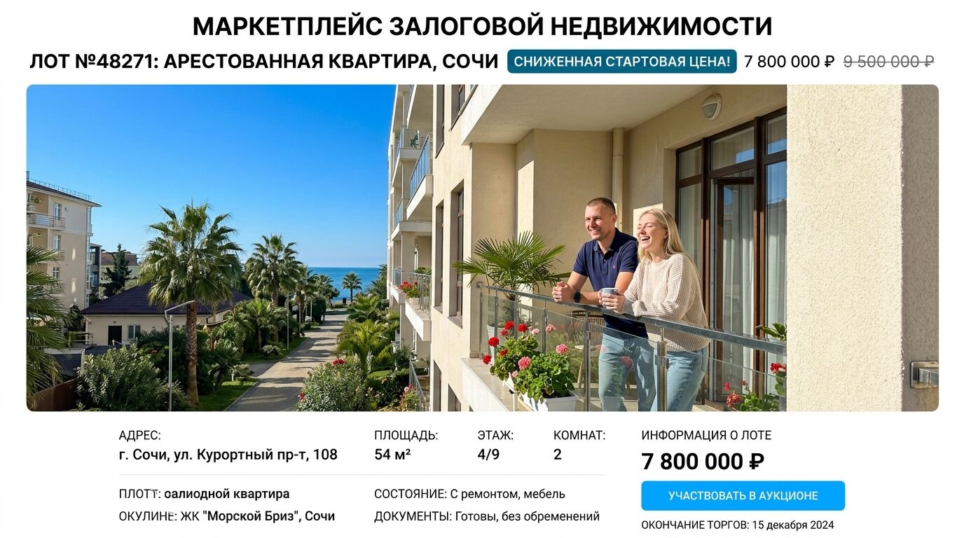 Приставы дошли до недвижимости — иллюстрация REALTY 5
