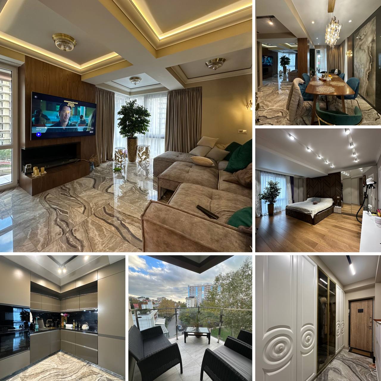 3-комнатная квартира 133 м² — Мамайка, Сочи